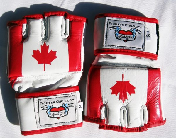 Women's MMA gloves Canada Flag